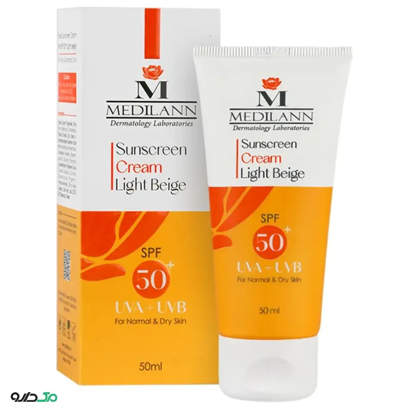 کرم ضد آفتاب رنگی SPF50 مدیلن